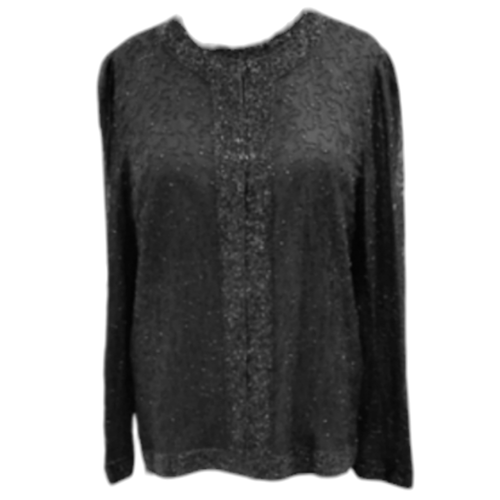 Vintage Laurence Kazar jacket women's Large fits 8/10 black fully beaded